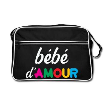 bébé d'Amour - Sac Retro - noir/blanc - Devant