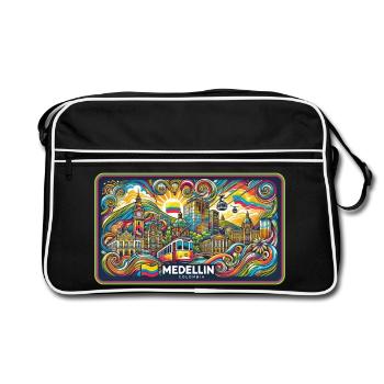 Medellín, Columbia City Design - Sac Retro - noir/blanc - Devant