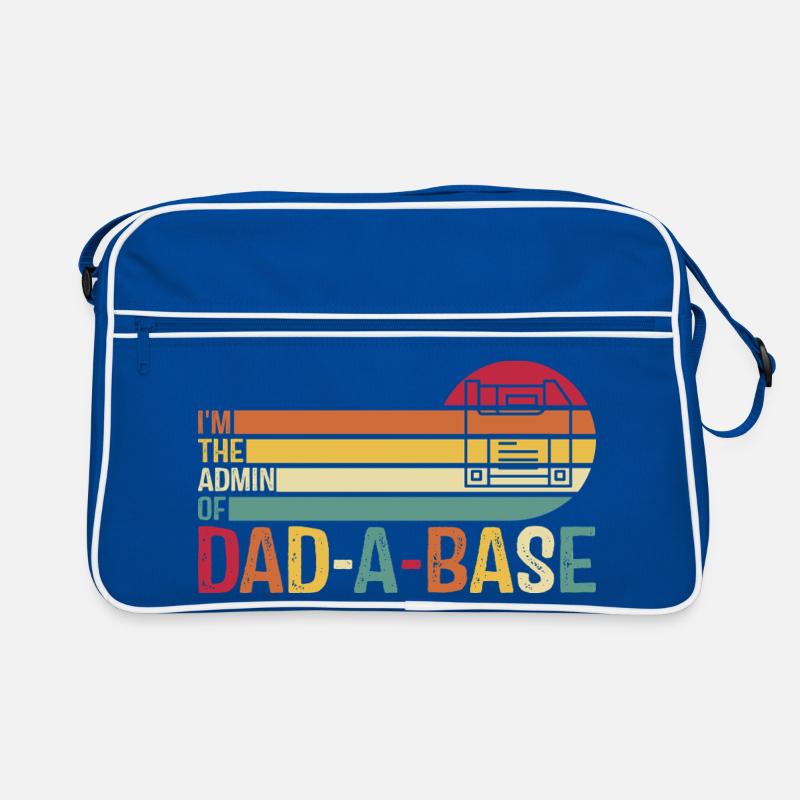Rétro Dad-A-Base Coucher de soleil Illustration Sac Retro