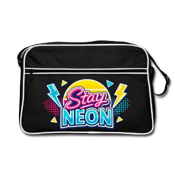 Stay Neon Rétro Burst - Sac Retro - noir/blanc - Devant
