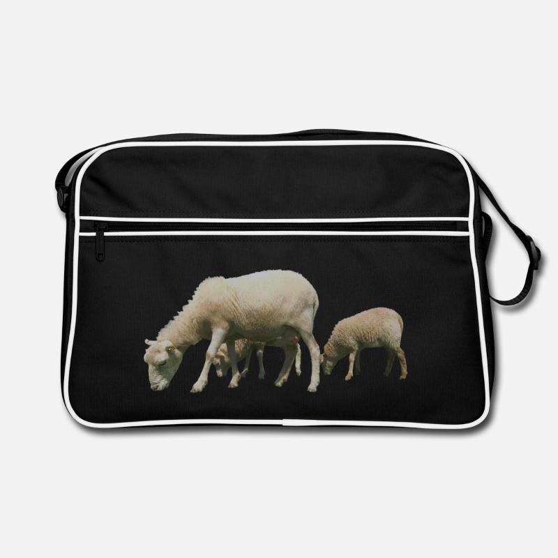 mouton - Sac Retro - noir/blanc