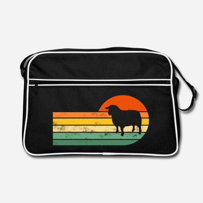Moutons - Sac Retro - noir/blanc