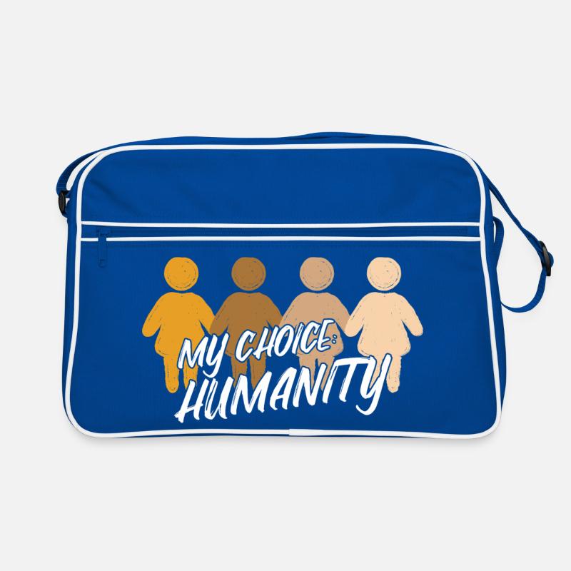 Humanity Freedom Love Peace Statement Retro Bag