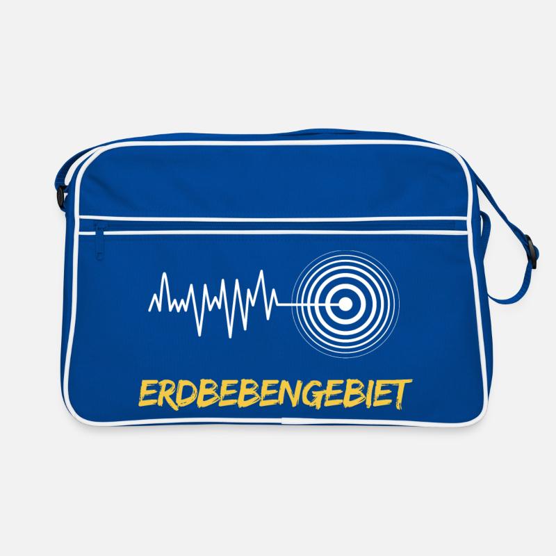 Erdbebengebiet Bewusstsein Retro Tasche