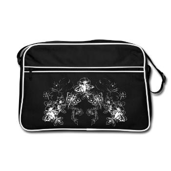 MOTTEN - Retro Tasche - Schwarz/Weiß - Vorne