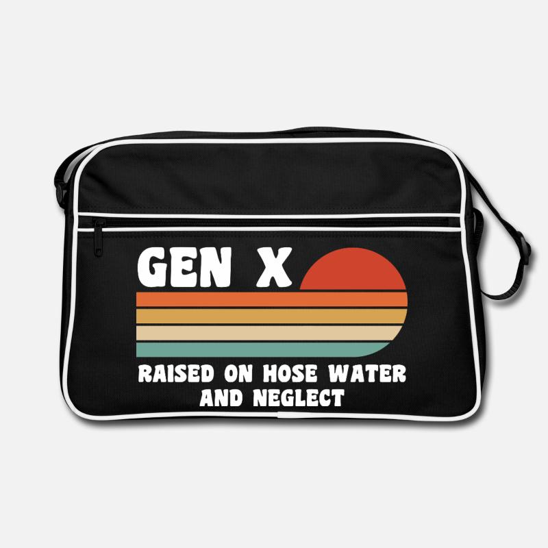 gen x - raised on hose water and neglect Retro Bag