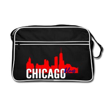 Chicago Blues - Sac Retro - noir/blanc - Devant