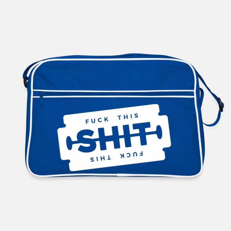 Scheiß auf diese Scheiße, Rasierklinge, Retro Tasche
