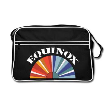 Équinoxe Joyeuses Pâques Ostara - Sac Retro - noir/blanc - Devant