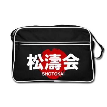 Shotokai Karate Martial Art GYM Japanese Kanji - Retro Bag - black/white - Front
