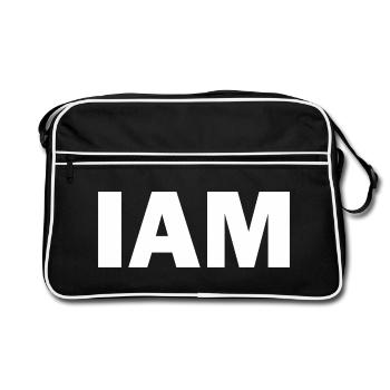 I AM - I am - Retro Bag - black/white - Front