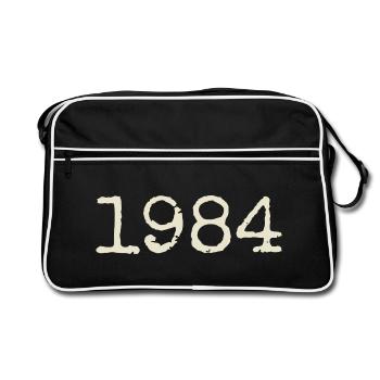 Geburtstagsgeschenk 1984 – Großartig seit 1984 - Retro Tasche - Schwarz/Weiß - Vorne