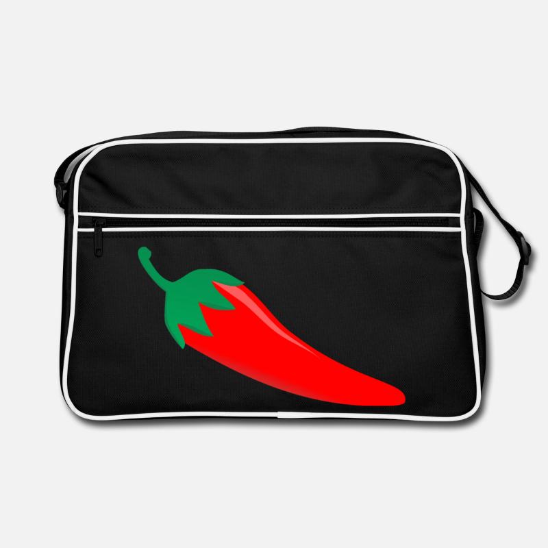 Drôle de t-shirt Hot Chilli - Sac Retro - noir/blanc