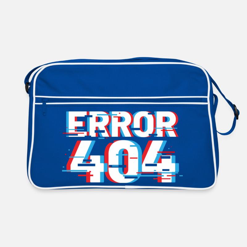 Fehler 404 Glitch Retro Tasche