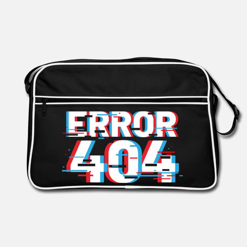 Erreur 404 Glitch Sac Retro