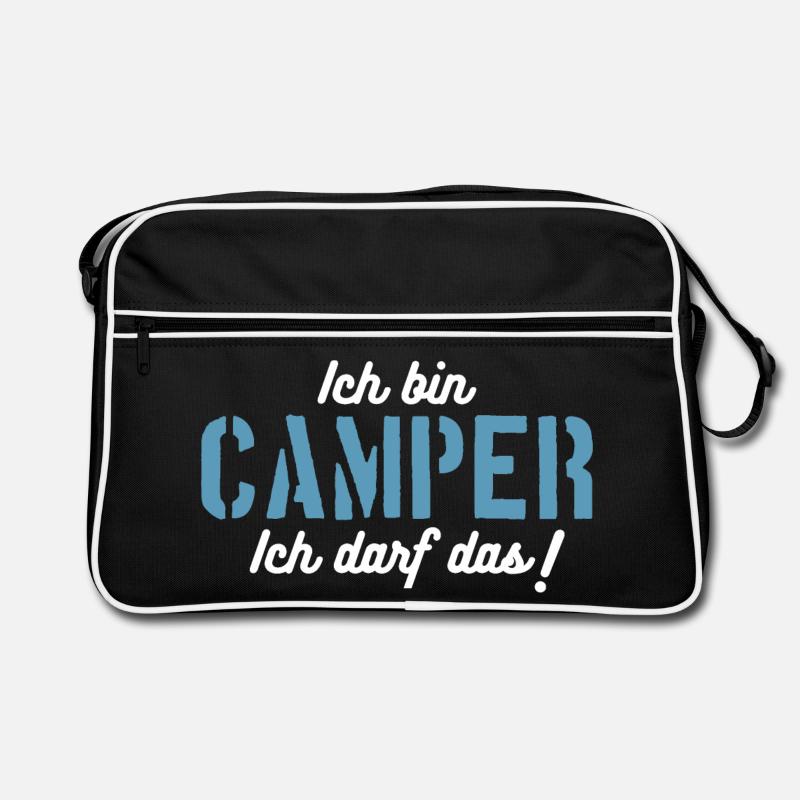 Ich bin Camper, ich darf das! Retro Tasche