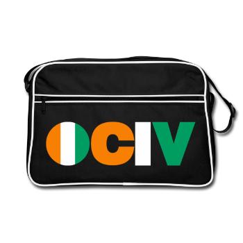 Ivory Coast - Retro Bag - black/white - Front
