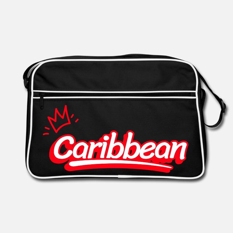 Karibik in Rot Retro Tasche