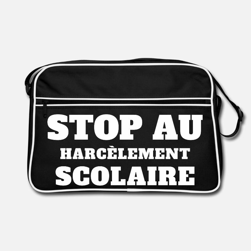 stop harcèlement scolaire, scolarité Sac Retro