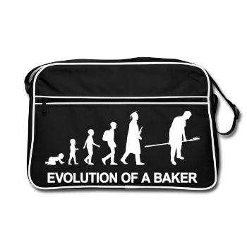 Development of a baker - Retro Bag - black/white - Front