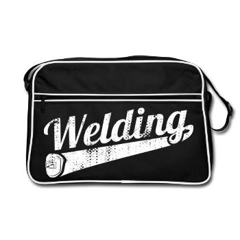 Funny Welder - Retro Bag - black/white - Front