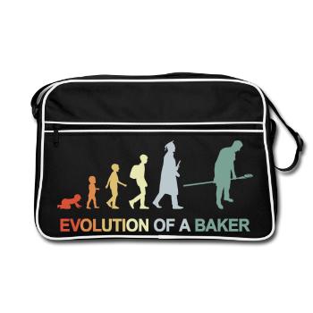 Vintage Baker Evolution - Retro Bag - black/white - Front
