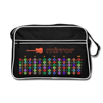 Guitar fretboard mirror - sounds - Retro Bag - black/white - Front