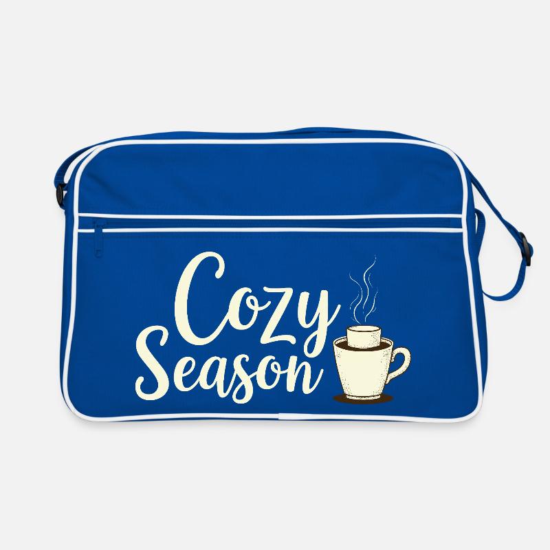 Boisson d’automne de saison douillette Sac Retro