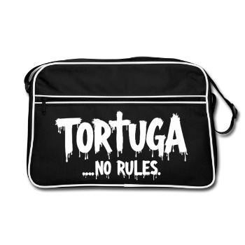 Tortuga – Pas de règles - Sac Retro - noir/blanc - Devant