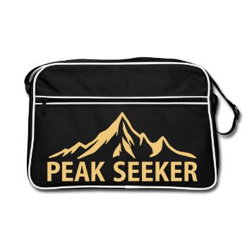 Peak Seeker Alpine Mountains - Retro Bag - black/white - Front
