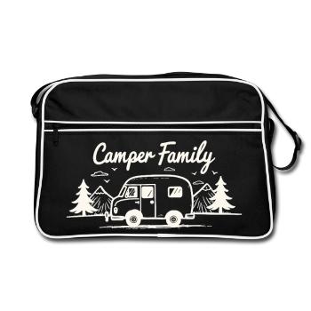 Camper Family Natural idyll - Retro Bag - black/white - Front