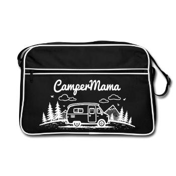 Camper Mom Adventure Mountains Camper - Retro Bag - black/white - Front