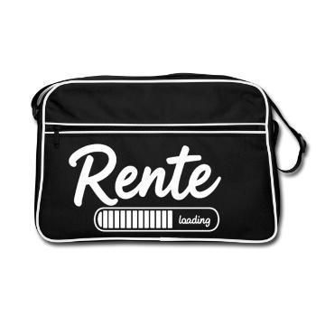 Pension 2026 loading Finally retirement - Retro Bag - black/white - Front