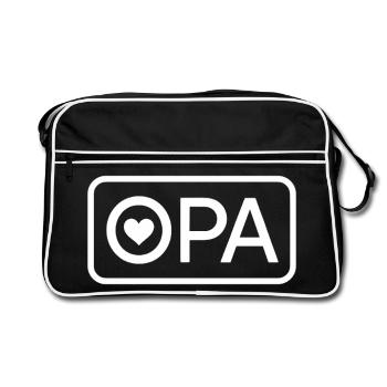 OPA 2026 Proud Grandpa Announcement - Retro Bag - black/white - Front
