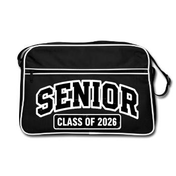 SENIOR CLASS OF 2026 Proud Graduates - Retro Bag - black/white - Front