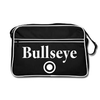 Bullseye Darts Professional Bull's Eye Outfit - Retro Bag - black/white - Front