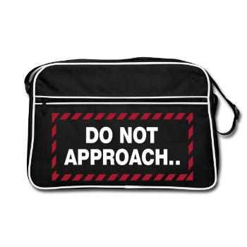 Déclaration de distance d’avertissement - Sac Retro - noir/blanc - Devant