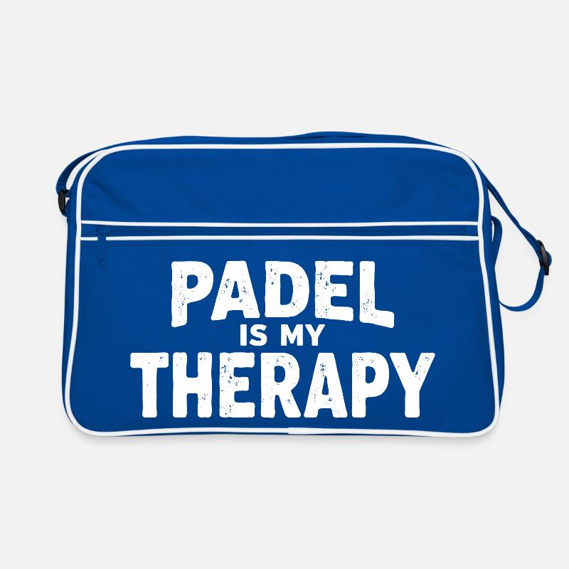 Padel is my Therapy Sportler Statement Retro Tasche
