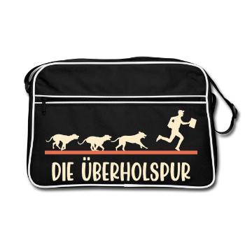 Le facteur LA VOIE RAPIDE Drôle - Sac Retro - noir/blanc - Devant