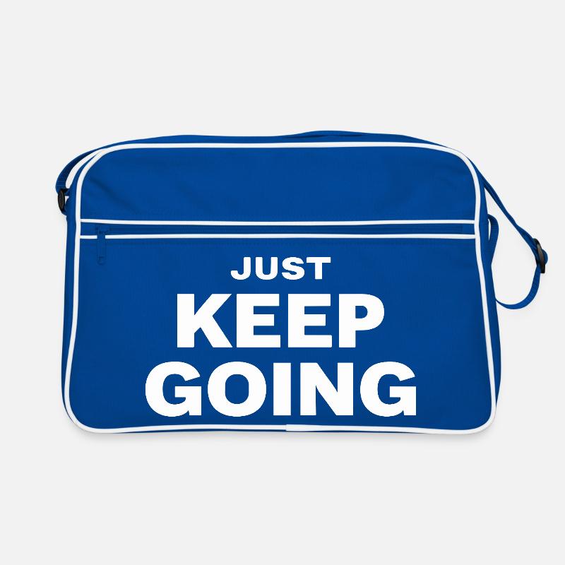 CONTINUE JUSTE Motivation Dire Sport Sac Retro