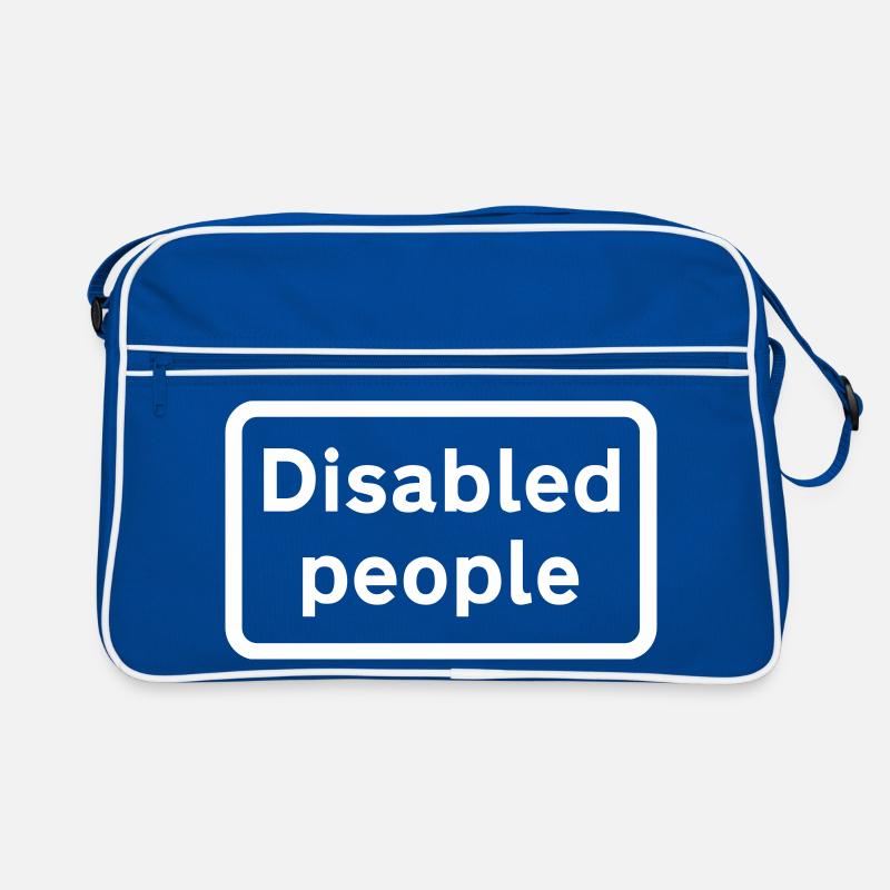 Behinderte Menschen Retro Tasche