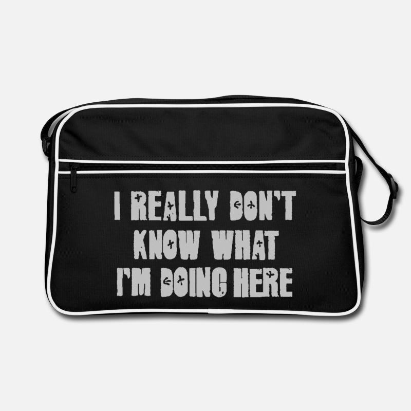 RS IRDKWIDH - Retro Tasche - Schwarz/Weiß