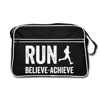 Marathon - Courir. Croire. Accomplir. - Sac Retro - noir/blanc - Devant