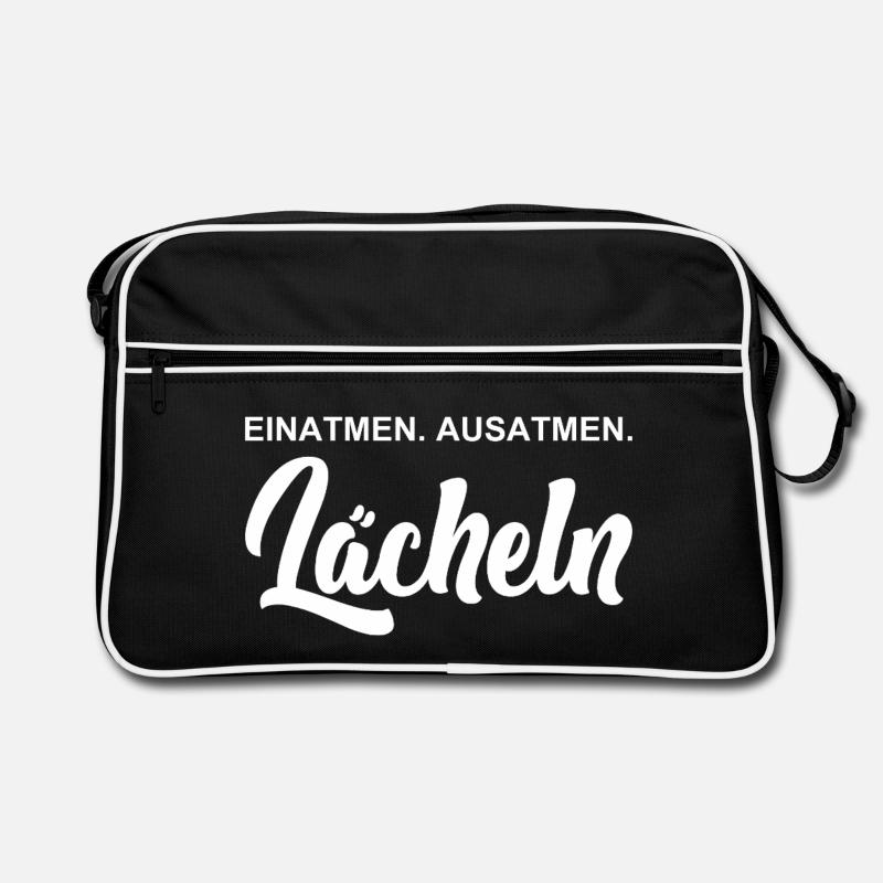 Inhale - Exhale - Smile Retro Bag