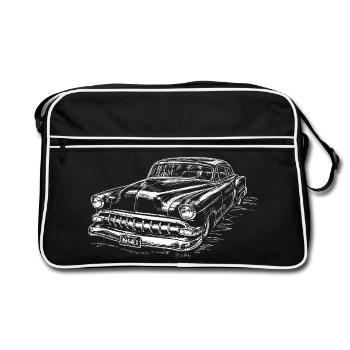Chevy Bel Air 1954 - American Dream Hot Rod - Retro Bag - black/white - Front