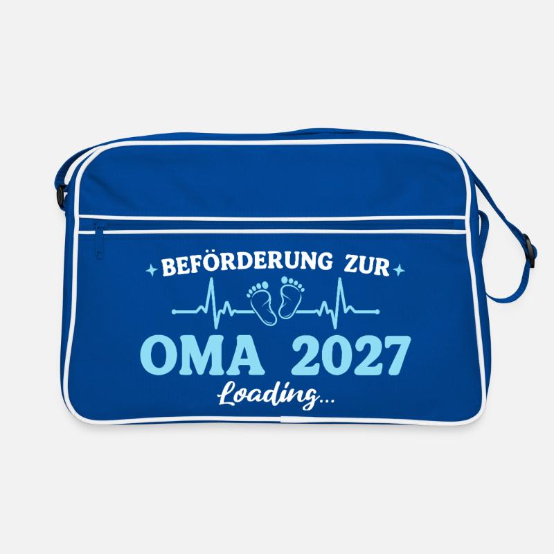 Oma 2027 Beförderung Großmutter Geschenk Retro Tasche