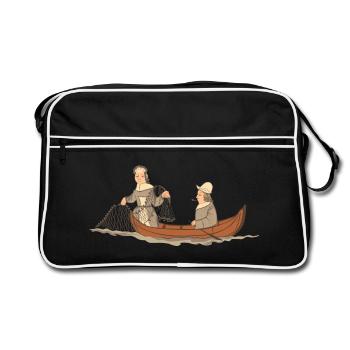 Gävle Fisherman - Retro Bag - black/white - Front
