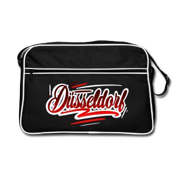 Dusseldorf - Retro Bag - black/white - Front