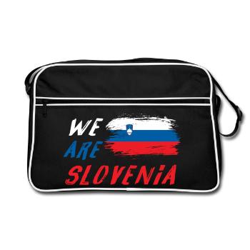 Nous sommes la Slovénie - Sac Retro - noir/blanc - Devant