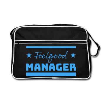 Tshirt Feelgood Manager Stars blue - Retro Bag - black/white - Front